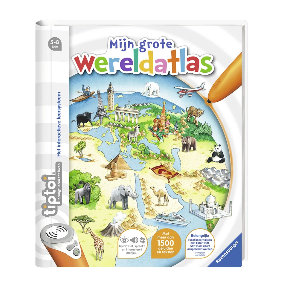 Ravensburger Tiptoi Mijn Grote Wereldatlas 1 Ravensburger Tiptoi Mijn Grote Wereldatlas