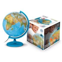 No Brand Wereldbol Met Licht - Blauw