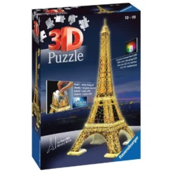 Ravensburger 3D-puzzel Eiffeltoren Night Edition - 216 Stukjes -Spellen Speelgoed Winkel 1228005 ea08ac37