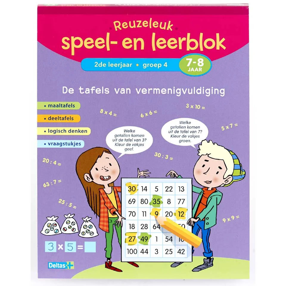 No Brand Reuzeleuk Speel- En Leerblok De Tafels Van Vermenigvuldiging 1 No Brand Reuzeleuk Speel- En Leerblok De Tafels Van Vermenigvuldiging