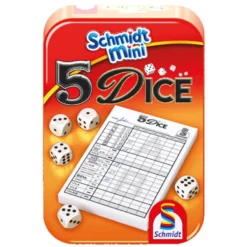 999 Games 5 Dice Dobbelspel In Blik - Mini