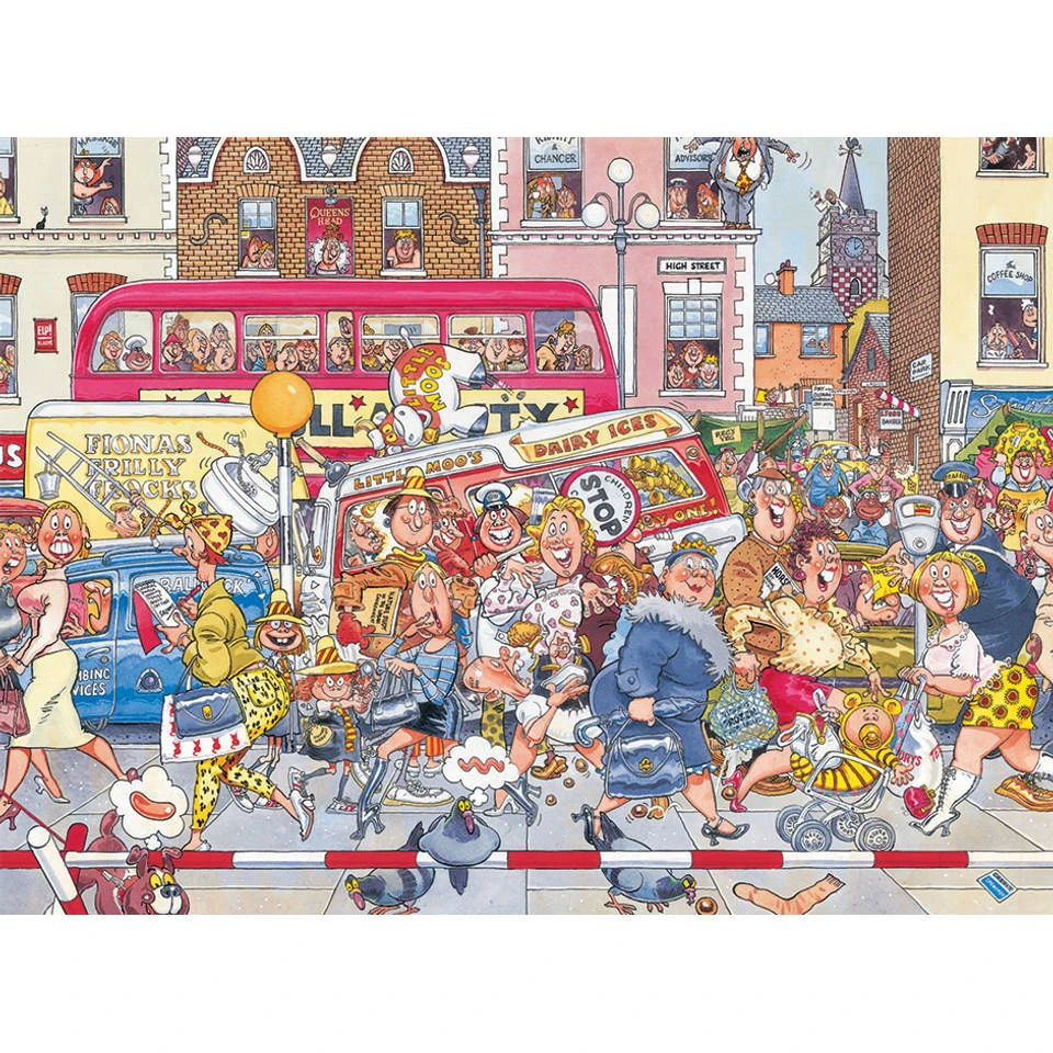 Jumbo Wasgij Retro Original 3 Puzzel Werk Aan De Weg - 1000 Stukjes 3 Jumbo Wasgij Retro Original 3 Puzzel Werk Aan De Weg - 1000 Stukjes - Afbeelding 3