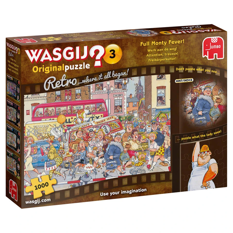 Jumbo Wasgij Retro Original 3 Puzzel Werk Aan De Weg - 1000 Stukjes 1 Jumbo Wasgij Retro Original 3 Puzzel Werk Aan De Weg - 1000 Stukjes