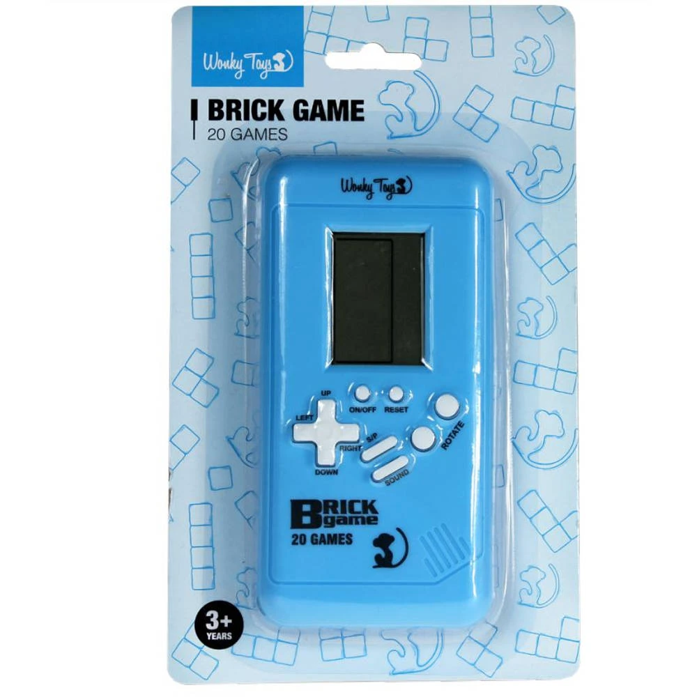 No Brand Wonky Monkey 20 Brick Games Handheld - Blauw 1 No Brand Wonky Monkey 20 Brick Games Handheld - Blauw