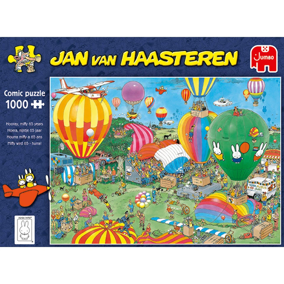 Jumbo Jan Van Haasteren Puzzel Hoera Nijntje 65 Jaar - 1000 Stukjes 2 Jumbo Jan Van Haasteren Puzzel Hoera Nijntje 65 Jaar - 1000 Stukjes - Afbeelding 2
