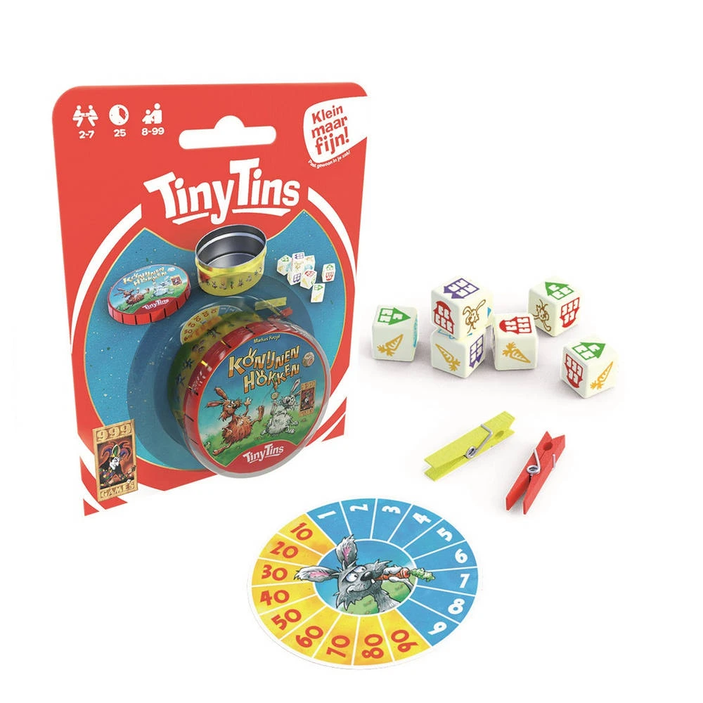 999 Games Tiny Tins: Konijnen Hokken 1 999 Games Tiny Tins: Konijnen Hokken