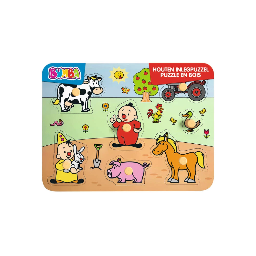 Bumba Houten Vormenpuzzel Boerderij 1 Bumba Houten Vormenpuzzel Boerderij