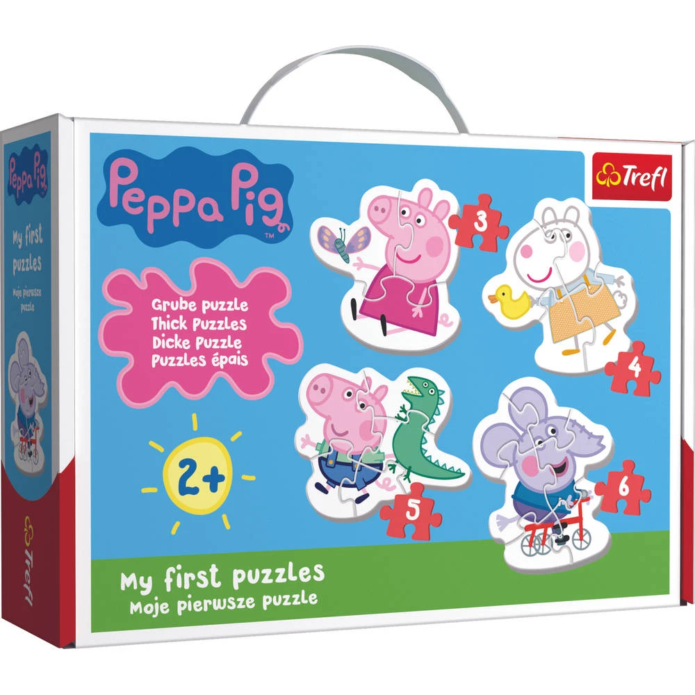 No Brand Mijn Eerste Puzzels Lovely Peppa Pig Puzzelset - 3 + 4 + 5 + 6 Stukjes 1 No Brand Mijn Eerste Puzzels Lovely Peppa Pig Puzzelset - 3 + 4 + 5 + 6 Stukjes
