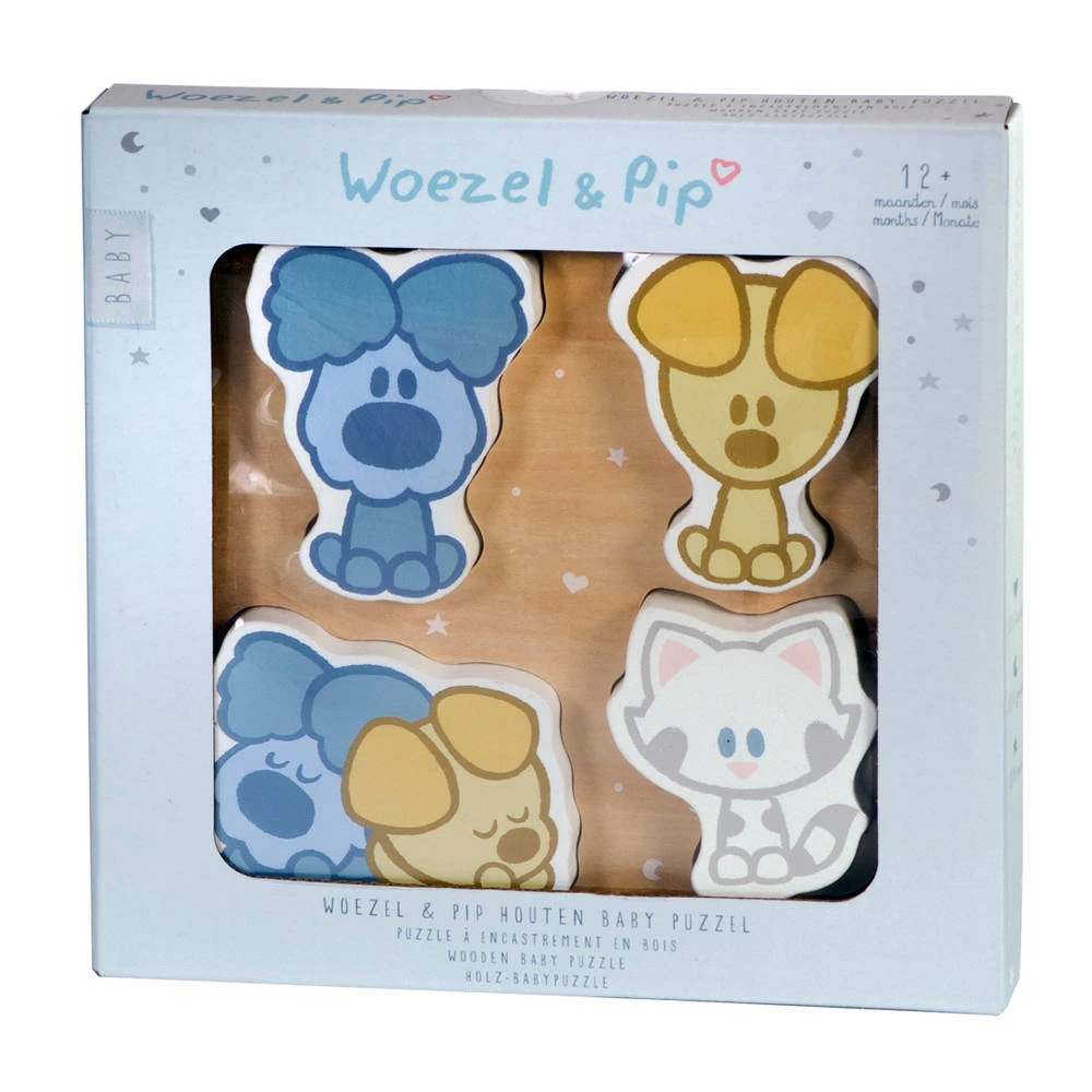 Woezel & Pip Baby Houten Puzzel 2 Woezel & Pip Baby Houten Puzzel - Afbeelding 2