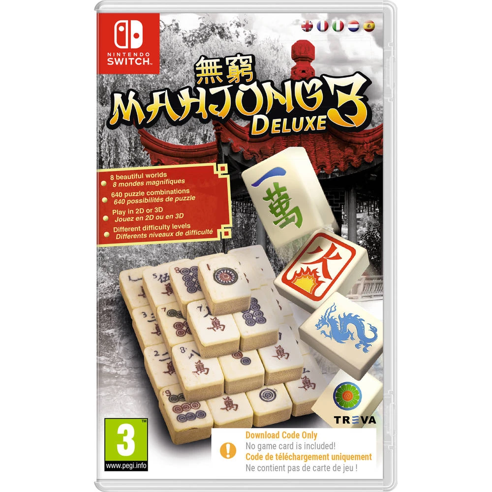 No Brand Nintendo Switch Mahjong Deluxe 3 - Code In A Box 1 No Brand Nintendo Switch Mahjong Deluxe 3 - Code In A Box