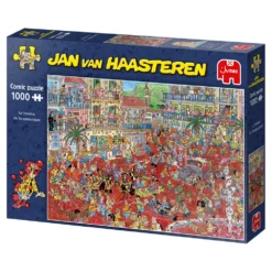 Jumbo Jan Van Haasteren Puzzel La Tomatina - 1000 Stukjes -Spellen Speelgoed Winkel 1986674 57b76bee