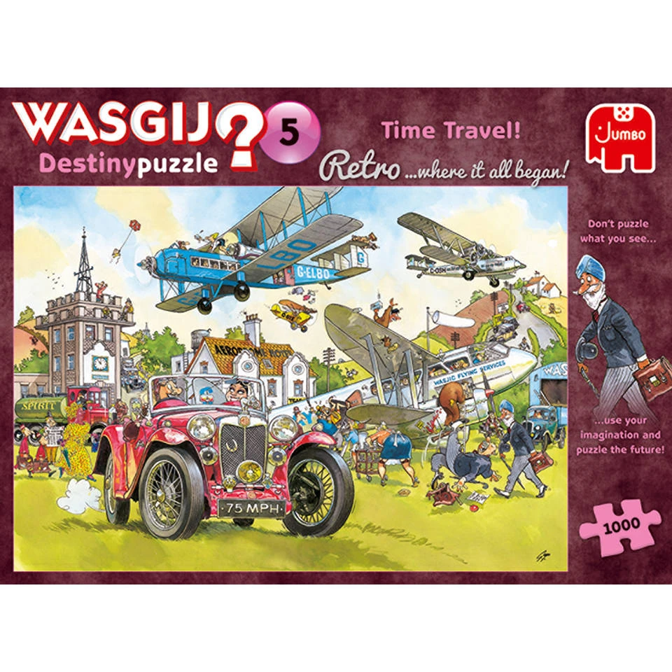 Jumbo Wasgij Retro Destiny 5 Puzzel Tijdreizen - 1000 Stukjes 2 Jumbo Wasgij Retro Destiny 5 Puzzel Tijdreizen - 1000 Stukjes - Afbeelding 2