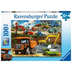 Ravensburger Puzzel Bouwvoertuigen - 100 Stukjes