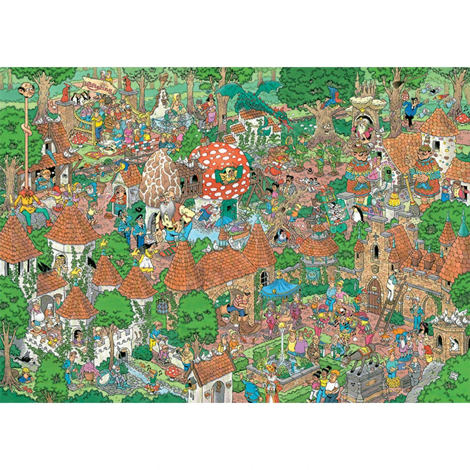 Jumbo Jan Van Haasteren Puzzel Efteling Sprookjesbos - 1000 Stukjes 4 Jumbo Jan Van Haasteren Puzzel Efteling Sprookjesbos - 1000 Stukjes - Afbeelding 4
