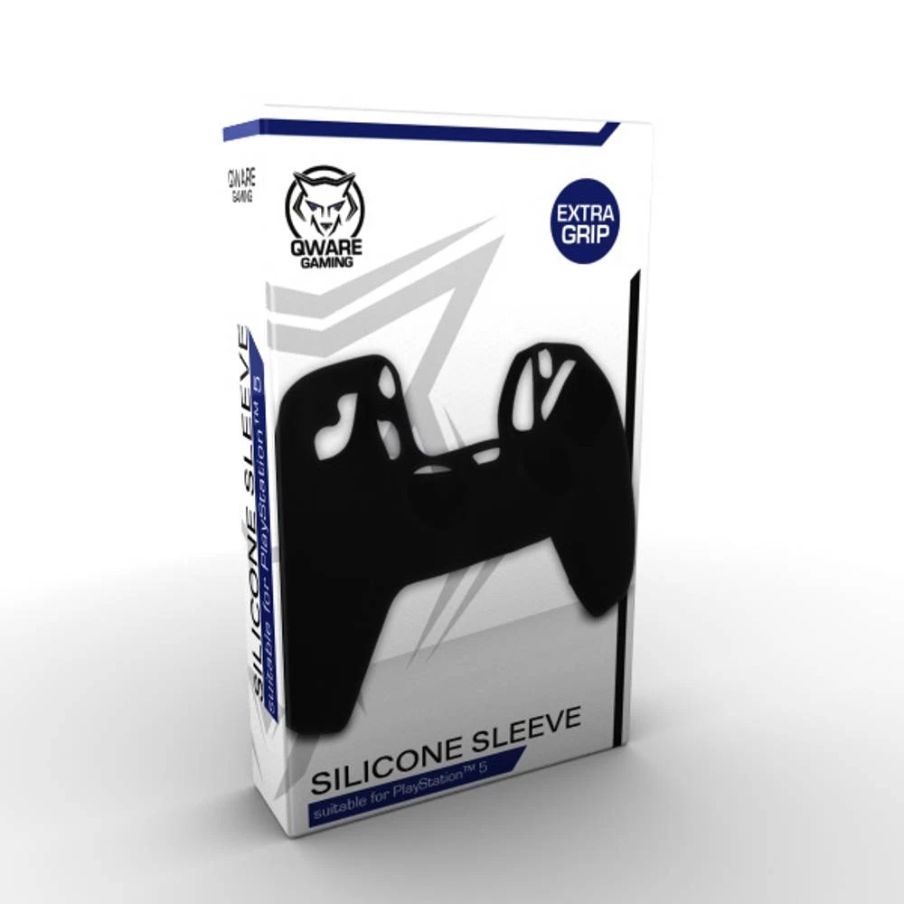PS5 Qware Silicon Controller Skin - Zwart 2 PS5 Qware Silicon Controller Skin - Zwart - Afbeelding 2
