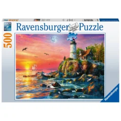Ravensburger Puzzel Vuurtoren In De Avond - 500 Stukjes
