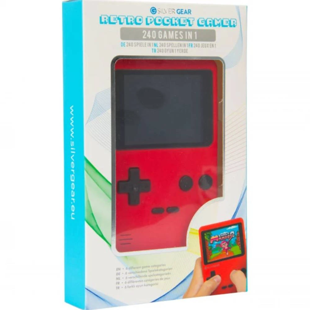 No Brand Silvergear Mini Retro Arcade Spelcomputer - Rood 1 No Brand Silvergear Mini Retro Arcade Spelcomputer - Rood