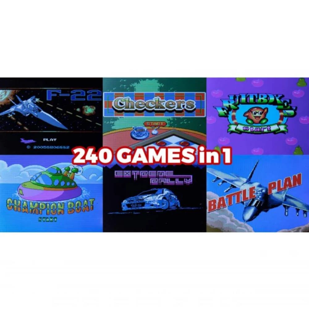 No Brand Silvergear Mini Retro Arcade Spelcomputer - Rood 4 No Brand Silvergear Mini Retro Arcade Spelcomputer - Rood - Afbeelding 4