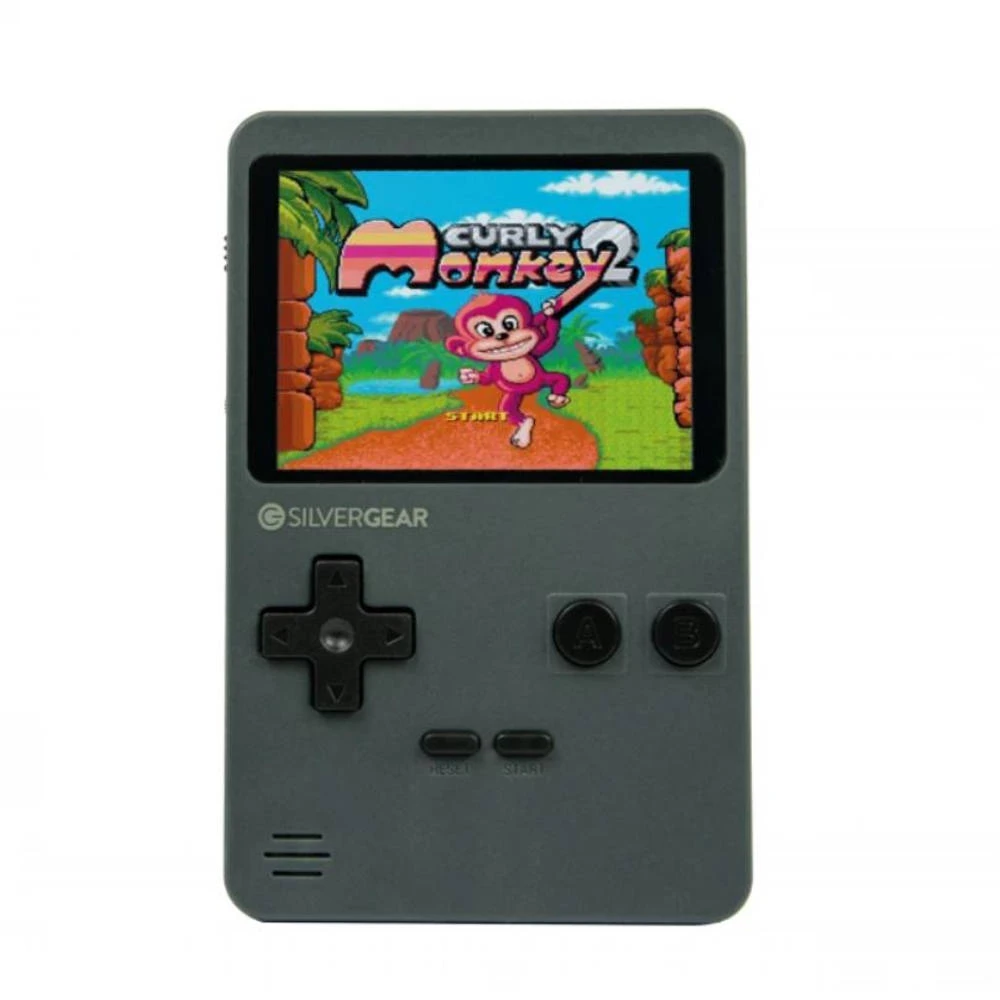 No Brand Silvergear Mini Retro Arcade Spelcomputer - Grijs 2 No Brand Silvergear Mini Retro Arcade Spelcomputer - Grijs - Afbeelding 2