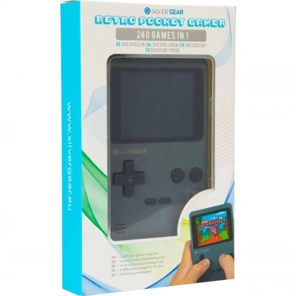 No Brand Silvergear Mini Retro Arcade Spelcomputer - Grijs 1 No Brand Silvergear Mini Retro Arcade Spelcomputer - Grijs