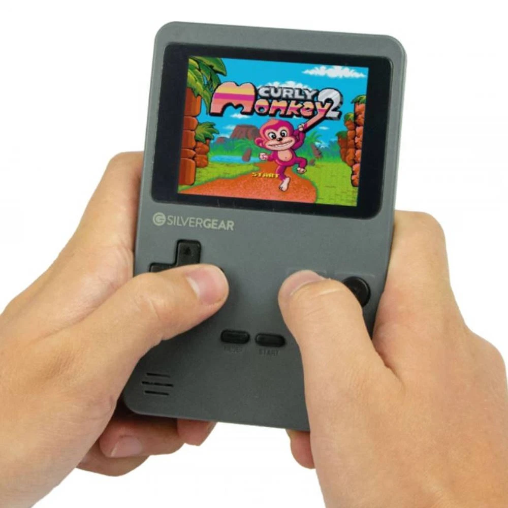 No Brand Silvergear Mini Retro Arcade Spelcomputer - Grijs 3 No Brand Silvergear Mini Retro Arcade Spelcomputer - Grijs - Afbeelding 3