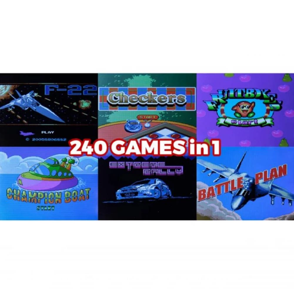 No Brand Silvergear Mini Retro Arcade Spelcomputer - Geel 4 No Brand Silvergear Mini Retro Arcade Spelcomputer - Geel - Afbeelding 4