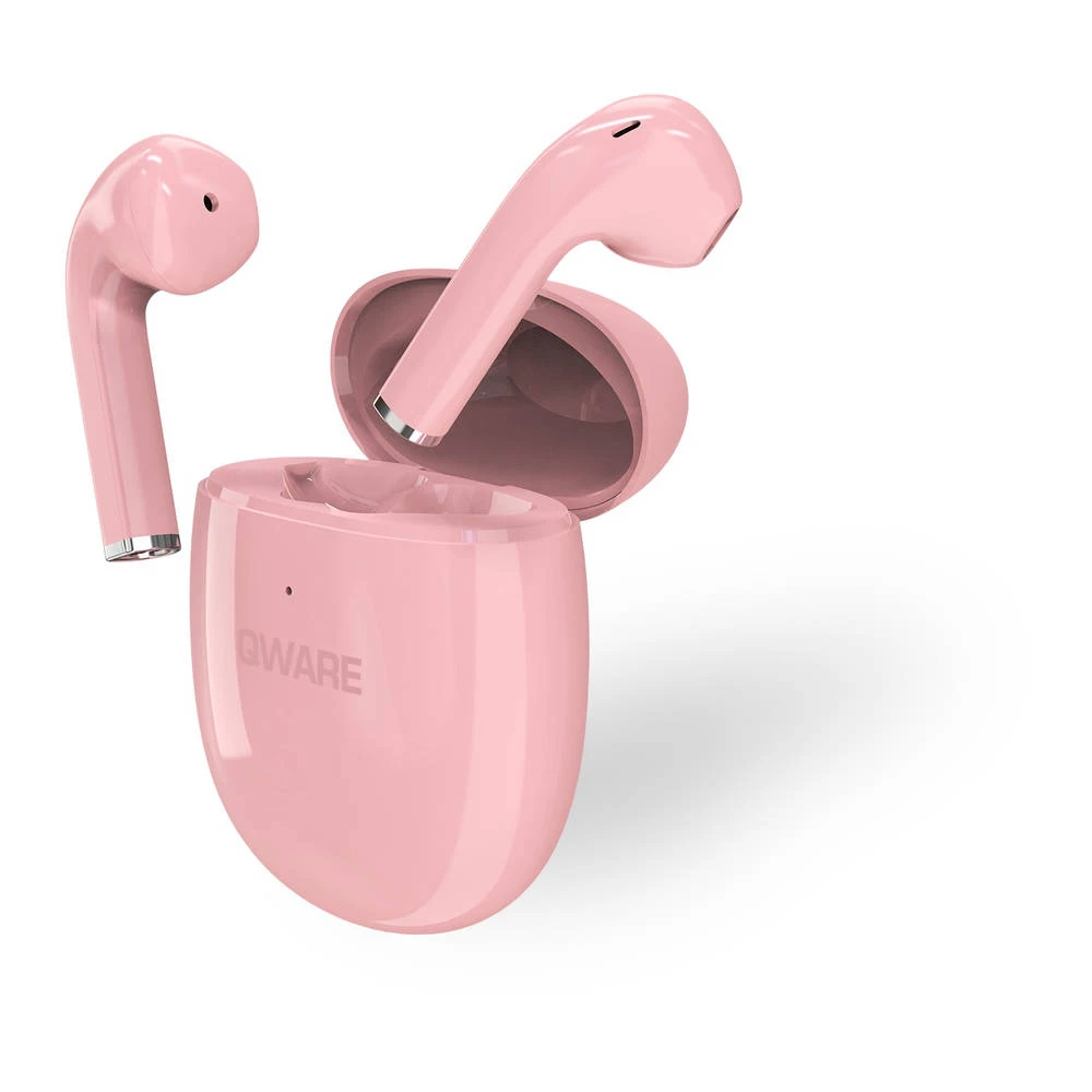 Qware Sound True Draadloze Oordopjes - Roze 1 Qware Sound True Draadloze Oordopjes - Roze