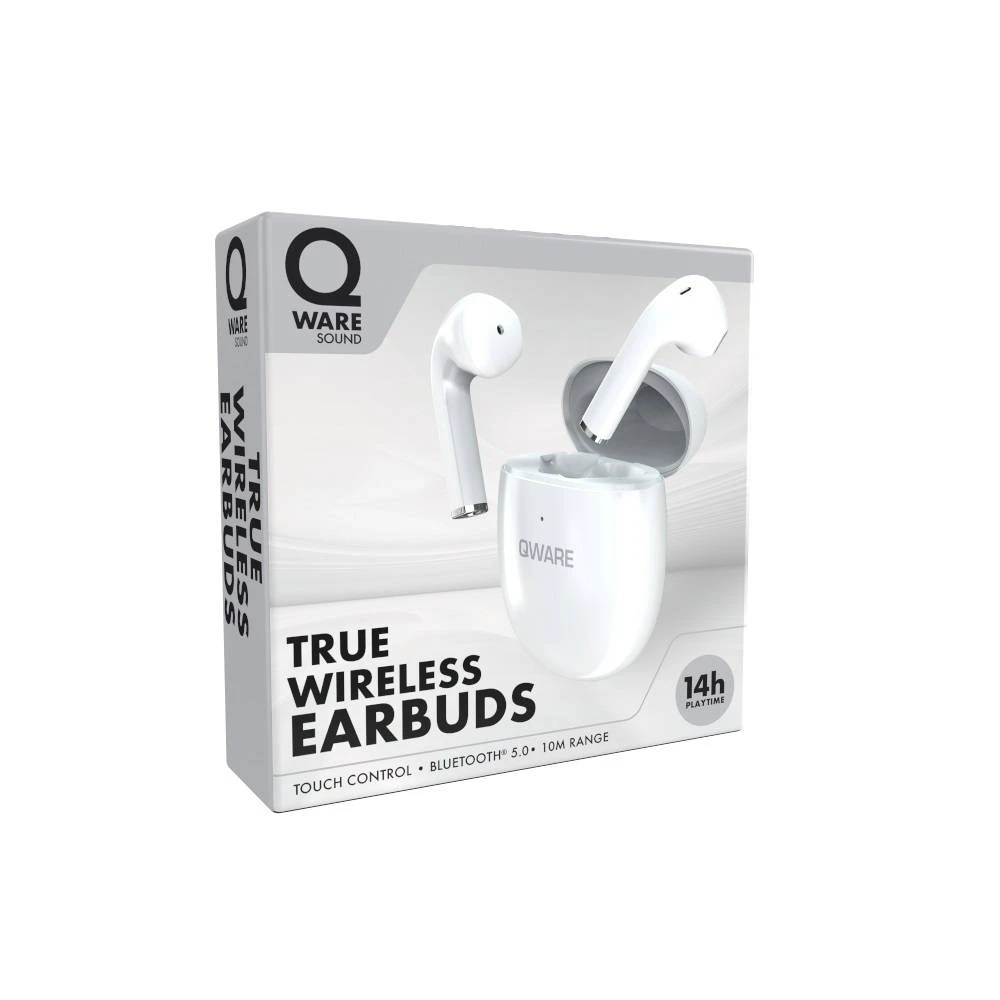 Qware Sound True Draadloze Oordopjes - Wit 2 Qware Sound True Draadloze Oordopjes - Wit - Afbeelding 2
