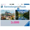 Ravensburger Puzzelset Praag En Eibsee Met Wettersteingebergte - 2 X 1000 Stukjes