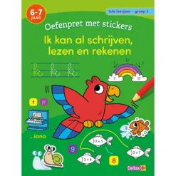 No Brand Oefenpret Met Stickers - Ik Kan Al Schrijven, Lezen En Rekenen