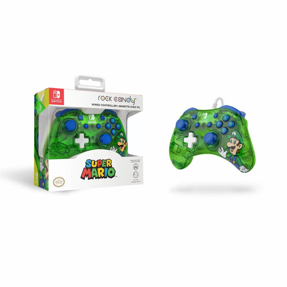 No Brand Nintendo Switch PDP Gaming Rock Candy Luigi Lime Controller 2 No Brand Nintendo Switch PDP Gaming Rock Candy Luigi Lime Controller - Afbeelding 2