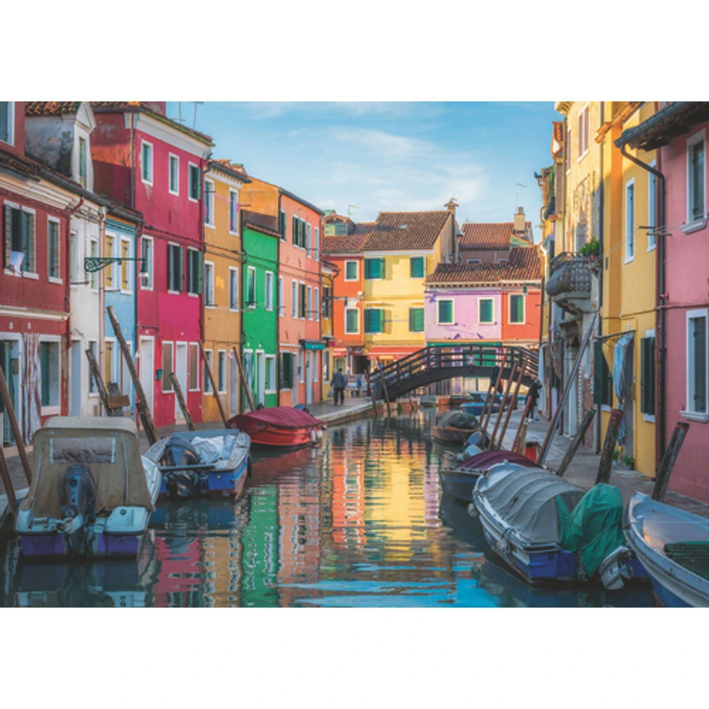 Ravensburger Puzzel Burano Italië - 1000 Stukjes 3 Ravensburger Puzzel Burano Italië - 1000 Stukjes - Afbeelding 3