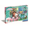Clementoni Gabby’s Poppenhuis Super Color Puzzelset Feest - 3 X 48 Stukjes