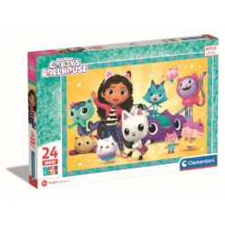 Clementoni Gabby’s Poppenhuis Super Color Puzzel Feest Maxi - 24 Stukjes