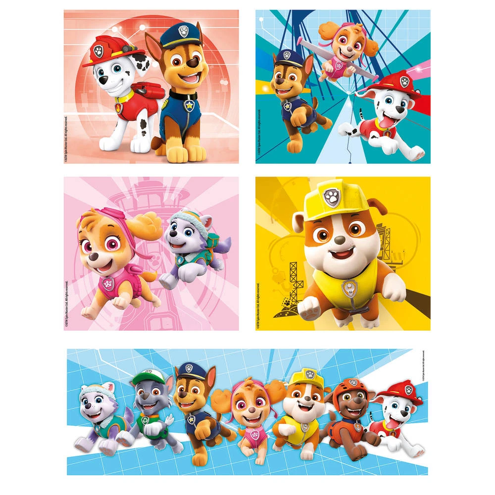 Clementoni PAW Patrol 10-in-1 Puzzelset - 18 + 30 + 48 + 60 Stukjes 4 Clementoni PAW Patrol 10-in-1 Puzzelset - 18 + 30 + 48 + 60 Stukjes - Afbeelding 4