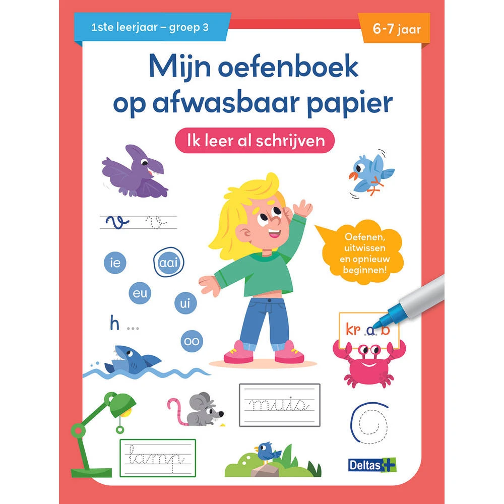 No Brand Mijn Oefenboek Op Afwasbaar Papier Ik Leer Al Schrijven - 6 Tot 7 Jaar 1 No Brand Mijn Oefenboek Op Afwasbaar Papier Ik Leer Al Schrijven - 6 Tot 7 Jaar